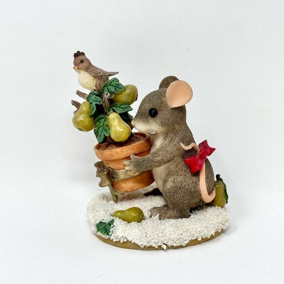 Vintage Fitz and Floyd Charming Tails On The First Day of Christmas Figurine - Picture 6 of 12